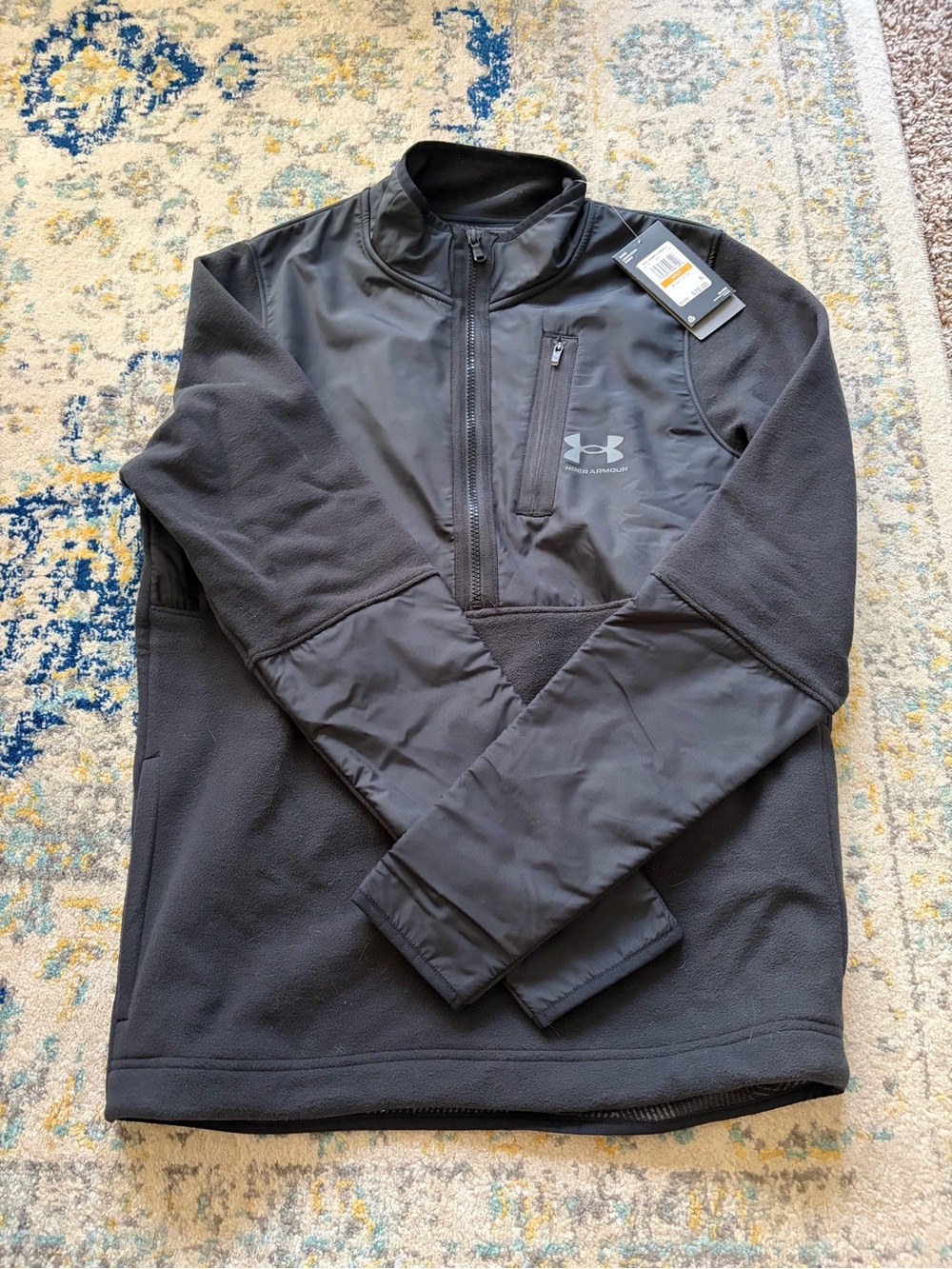 Under Armour Black Half-Zip Performance Pullover